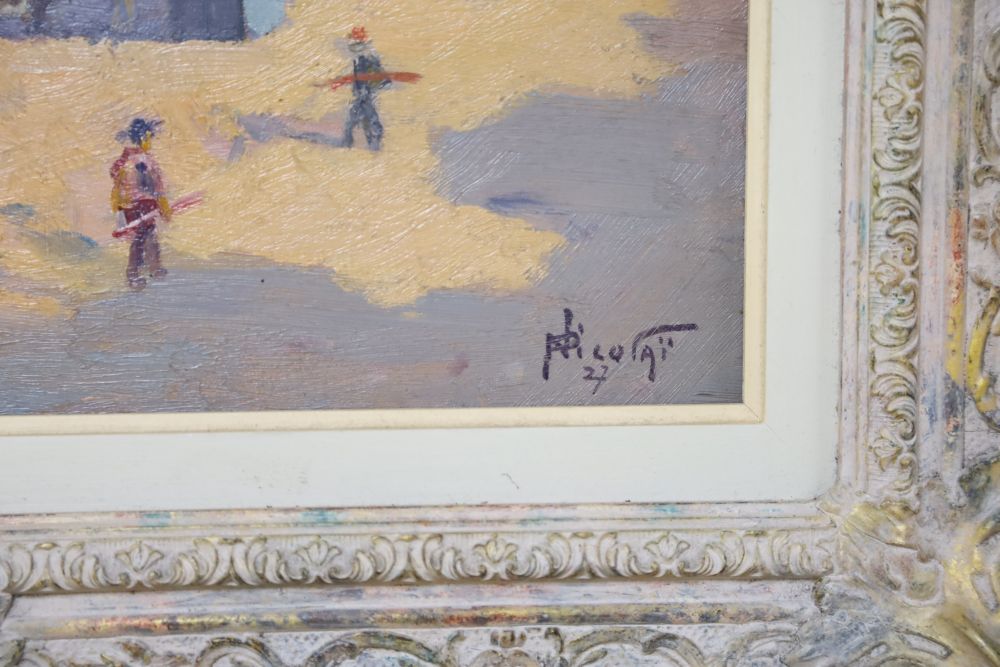 Paul Nicolai (1876-1948), oil on board, Port dAlger, signed and dated 27, 31 x 39cm